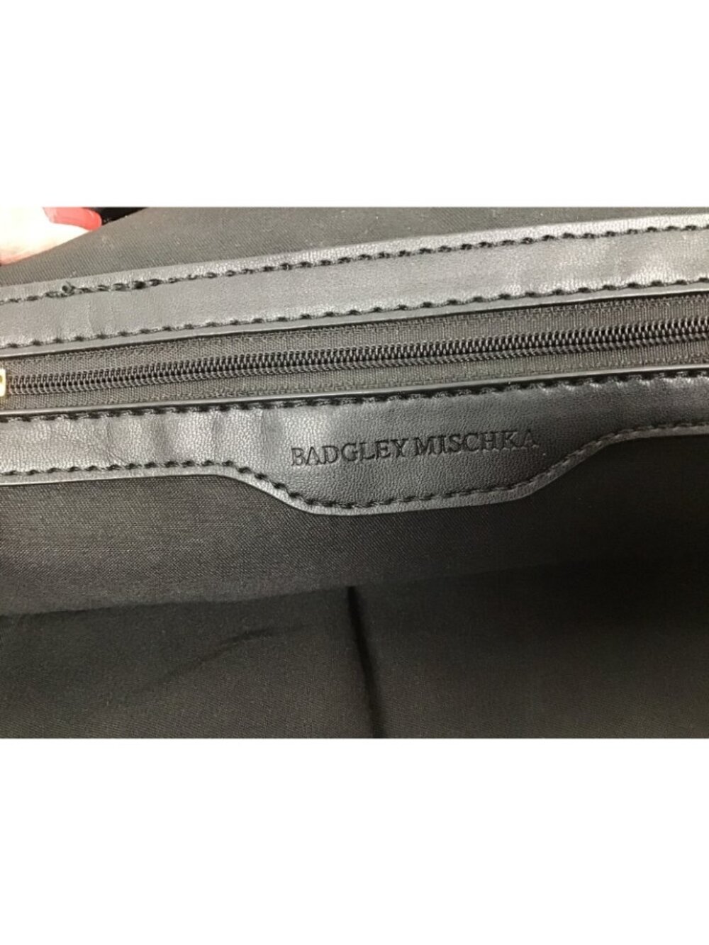 Badgley Mischka Quilted Black Backpack Purse - Picture 6 of 9